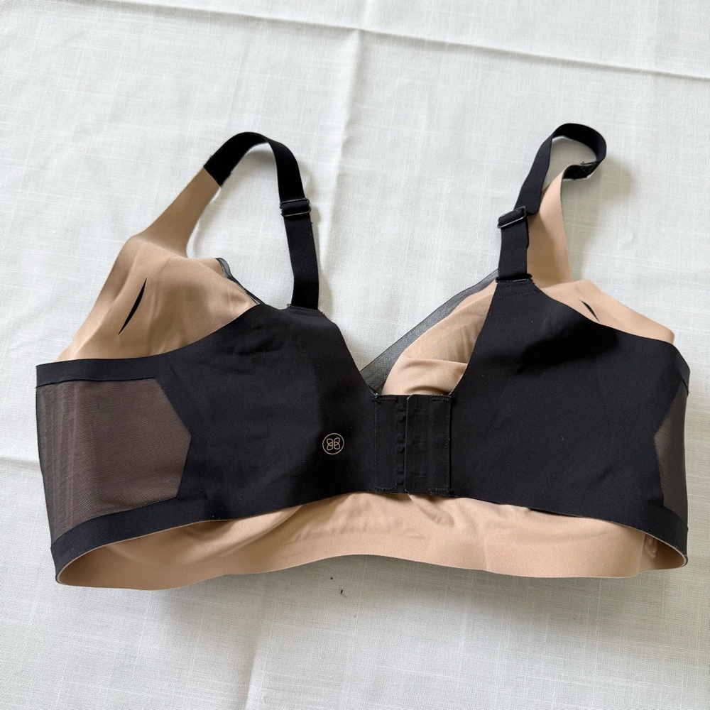 Honeylove CrossOver Wireless‎ Padded Black Tan Bra Mesh Size XL - Picture 6 of 8